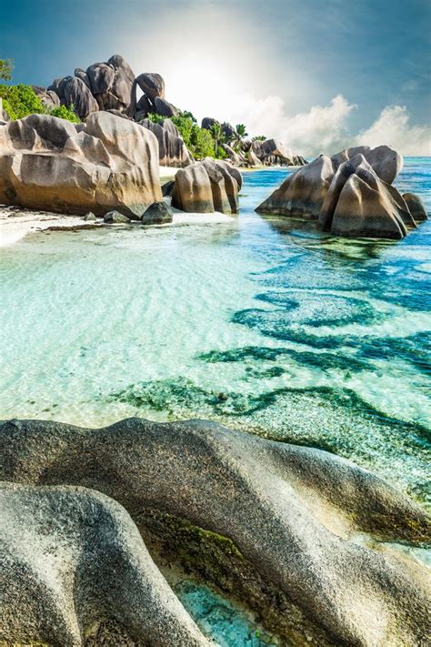 Die Wohl Schönsten Strände Der Welt Gibt Es Auf Den Seychellen Anse Source Dargent Auf Der