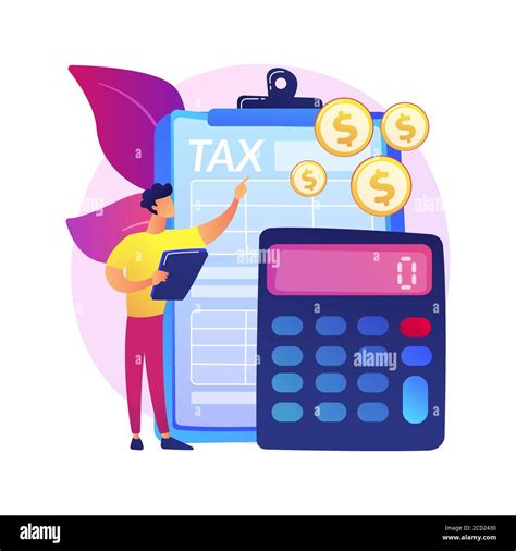 Net Income Calculating Abstract Concept Vector Illustration Stock