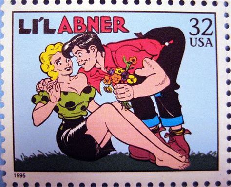 1934 Lil Abner And Daisy Mae Scragg Comics Characters Stamp 2450 Li