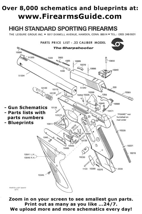 Over 15000 Printable Gun Schematics Diagrams And Blueprints For