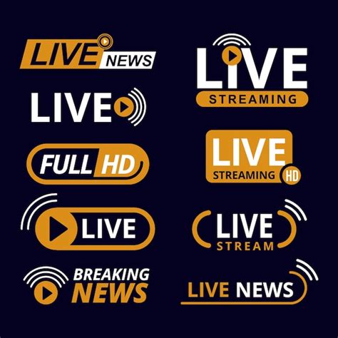 Premium Vector Live Streams News Banners Theme