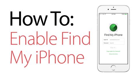 How To Enable Find My Iphone Youtube