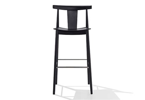 Product title bar stools with back sets of 2, modern home bar furn. Smile bar stool with backrest by Andreu World | STYLEPARK