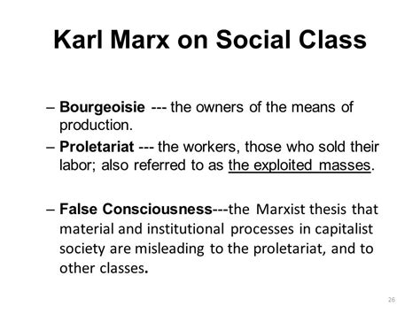 Sociological Theories Of Karl Marx