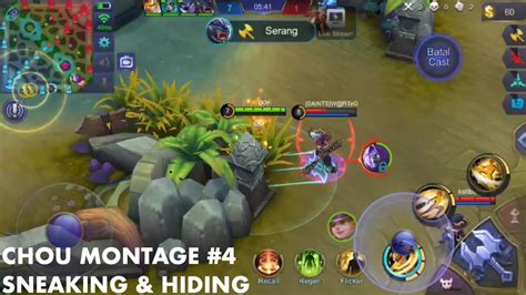 chou montage 4 sneaking and hiding poki mobile legends youtube