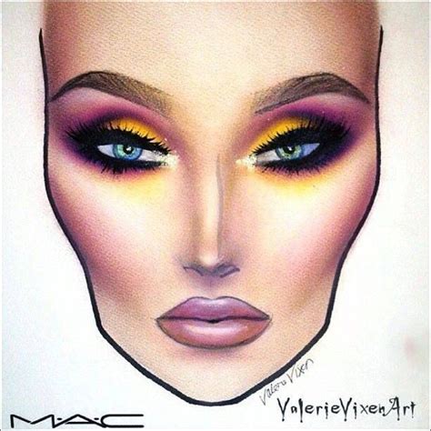 Maquillajes Makeup Face Charts Makeup Charts Face Chart