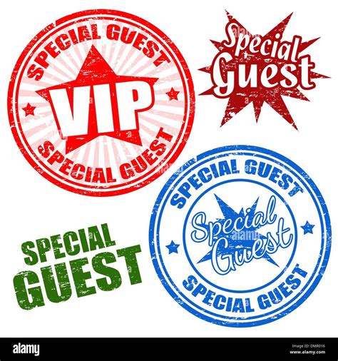 Special Guest Stamps Stock Vector Image And Art Alamy