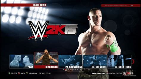 Wwe 2k15 Xbox One Main Menu Roster And New Modes Xboxoneps4 Youtube