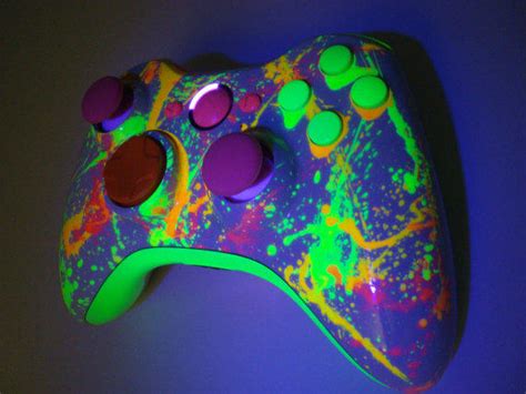 Neon Paint Ball Custom Xbox 360 From Promodz On Etsy Epic