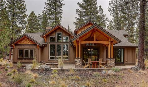 Craftsman Rustic Cabin Plans Ranch Style House Plan 75488 With 4388