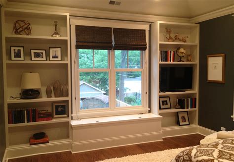 Perfect for organizing your library of books cds dvds or other media bookcases also look good when accessorized with plants decorative. Master Bedroom Built-in Bookcases Before Styling ...