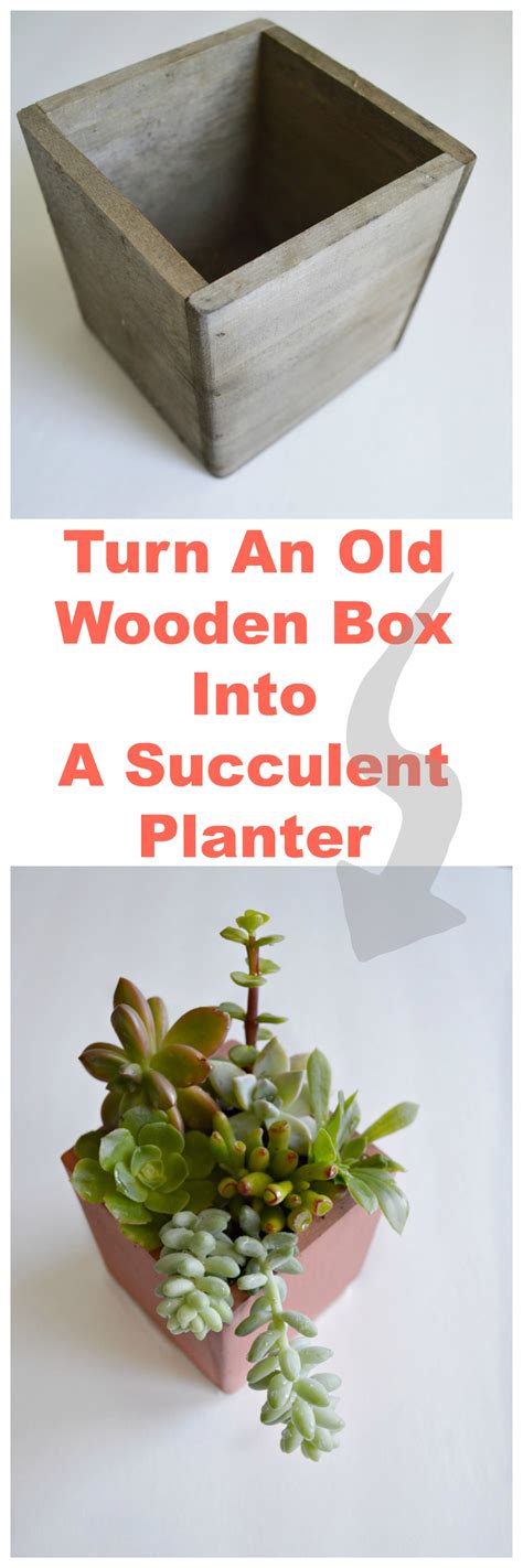 Diy Succulent Planter Out Of A Old Wooden Box Great Idea My