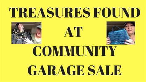 Treasures Found at Community Garage Sale - YouTube