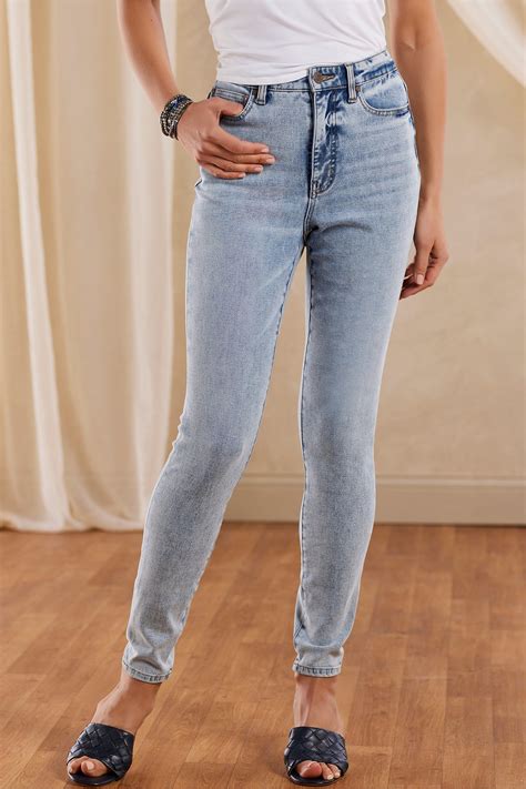 The Ultimate Denim Vintage Wash High Rise Skinny Jeans Soft Surroundings Outlet