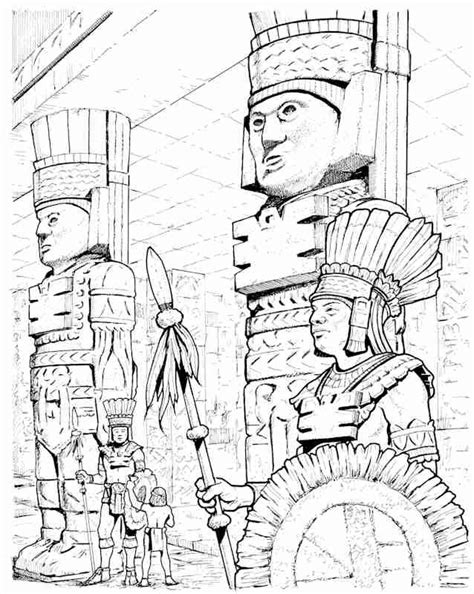 coloriage mythologie aztèque 111697 dieux et déesses dessin à colorier coloriages à