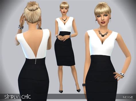 Simply Chic Dress By Paogae At Tsr Sims 4 Updates