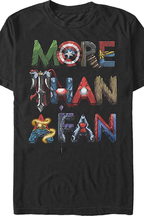 Avengers More Than A Fan Marvel Comics T Shirt