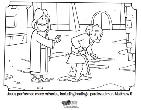 Jesus Heals Bible Coloring Pages Whats In The Bible Bible