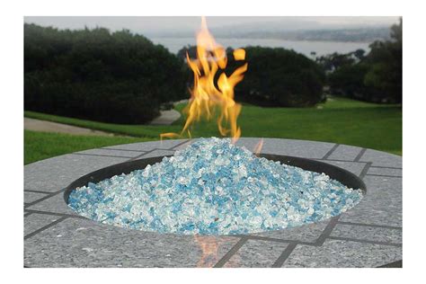 Glass Fire Pit Rocks Fireplace Design Ideas