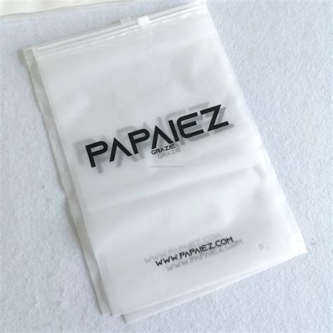 Zip Lock Custom Printed Clear Pvc Cosmetic Frosted Plastic Bag With