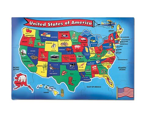 Detailed Kids Major Tourist Attractions Map Of The Usa Usa Maps Of