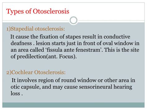 Ppt Otosclerosis Powerpoint Presentation Free Download Id1425126
