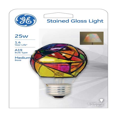 Ge 25w Stained Glass Party Bulb 1 Pack