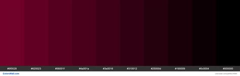 Shades Xkcd Color Bordeaux 7b002c Hex Hex Color Palette Hex Colors