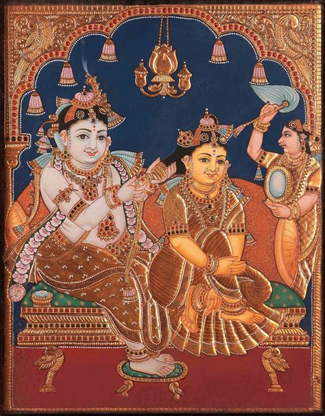 Tanjore Radha Krishna Painting Krishna Painting Tanjore Painting