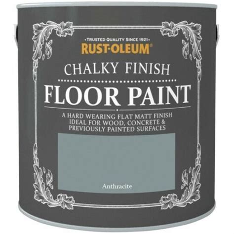 Rust Oleum Chalky Finish Floor Paint 25 Litre Ebay