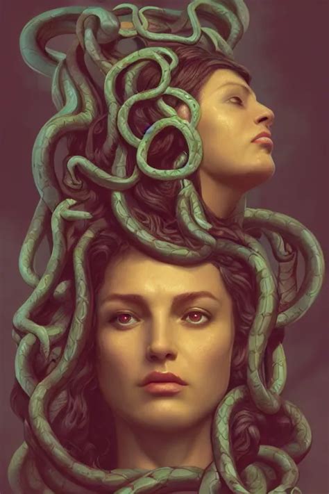 Portrait Medusa With Snakes As Hair Dynamic Stable Diffusion