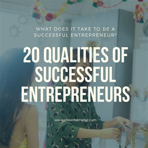 20 Qualities Of Successful Entrepreneurs Part 2