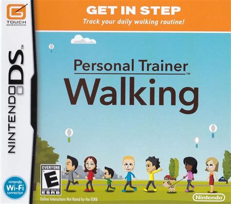 personal trainer walking 2009 nintendo ds box cover art mobygames