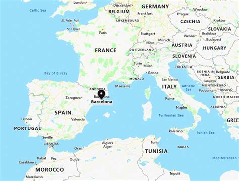 Where Is Barcelona Spain Barcelona Location Map Catalonia