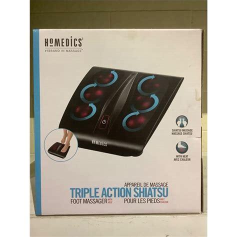 Homedics Triple Action Shiatsu Foot Massager With Heat Able Auctions