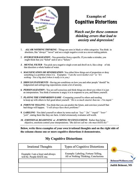 Printable Mental Health Worksheets For Adults Lexias Blog