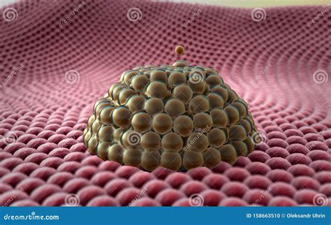 Cancer Cell Clusters Of Cells Stock Illustration Illustration Of