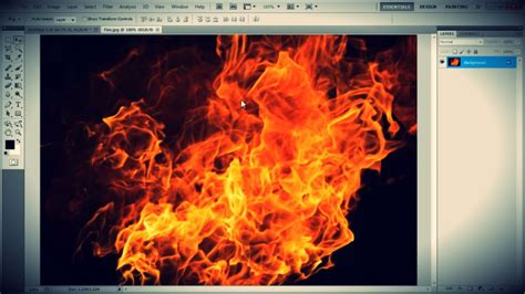 How to draw with the mouse. How to Make Fire Text in Photoshop - YouTube