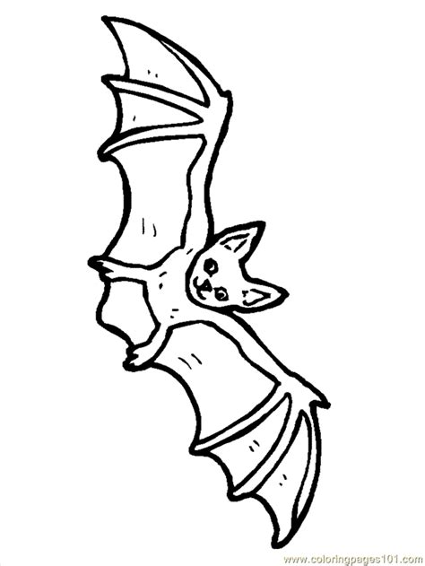 Coloring Pages Bat Animals Bats Free Printable Coloring Page Online