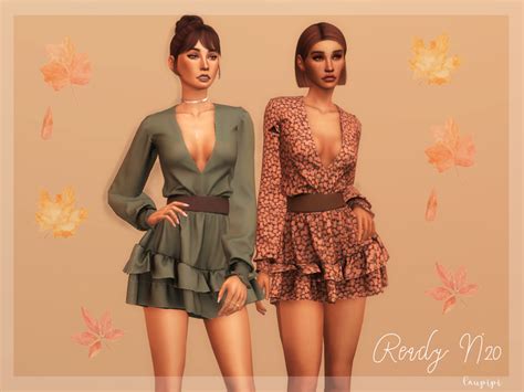 Dress Fall Collection By Laupipi From Tsr • Sims 4 Downloads