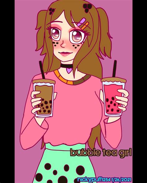 Bubble Tea Girl🧋 Anime Bubble Tea Girl
