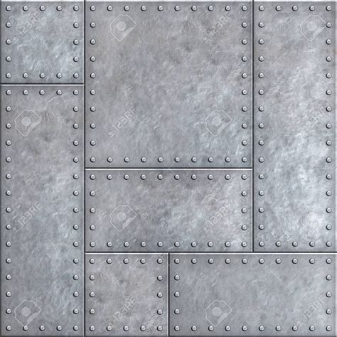 An Abstract Metal Background With Rivets And Screws In Grey Color