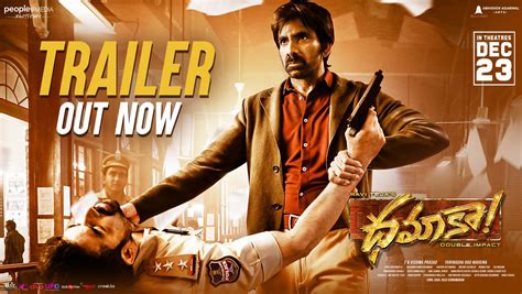 Ravi Teja And Sreeleelas Starrer Dhamaka Trailer Is Out