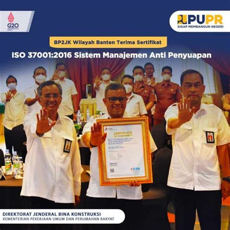 Bp2jk Wilayah Banten Terima Sertifikat Iso 370012016 Sistem Manajemen