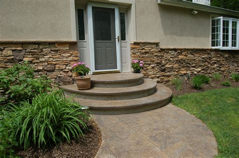 Pin By Beth Maurer On Stamped Concrete Concrete Stairs Patio Steps