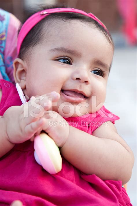Adorable Baby Girl Smiling Stock Photo Royalty Free Freeimages