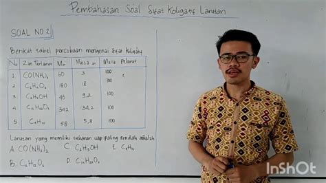 Pembahasan Soal Sifat Koligatif Larutan YouTube