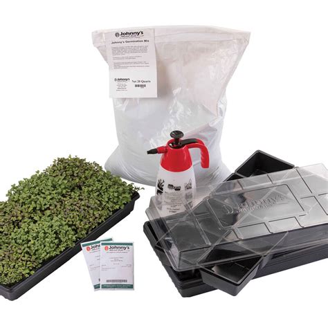 Basic Microgreens Seed Starter Kit Johnnys Selected Seeds