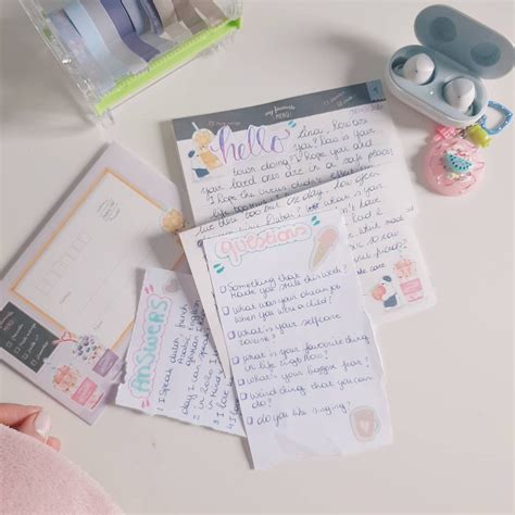 S Pen Pal Letter⁣ 💕 ⁣ I Had Some Time To Make A Pen Pal Letter I Used