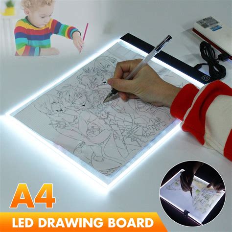 drawing and lettering supplies a4 led art stencil board light box tracing drawing board pad